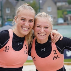 CEV SCA Beach Volleyball Finals 2019, Darnhall Tennis Club, Perth, Sun 22nd Sep 2019. © Michael McConville. To buy unwatermarked prints and JPGs, visit https://www.volleyballphotos.co.uk/2019-Galleries/CEV-FIVB-Events/2019-09-22-BVF