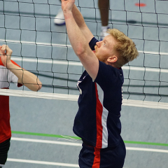 City of Edinburgh 3 v 0 City of Glasgow Ragazzi (20, 18, 23), SVA Men's John Syer Grand Prix Final, Institute of Sport and Exercise, University of Dundee, Sun 9th Feb 2020. © Michael McConville https://www.volleyballphotos.co.uk/2020/SCO/Cups/JSGP/Men/