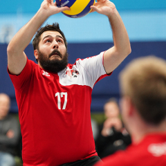 City of Edinburgh 3 v 0 City of Glasgow Ragazzi (20, 18, 23), SVA Men's John Syer Grand Prix Final, Institute of Sport and Exercise, University of Dundee, Sun 9th Feb 2020. © Michael McConville https://www.volleyballphotos.co.uk/2020/SCO/Cups/JSGP/Men/