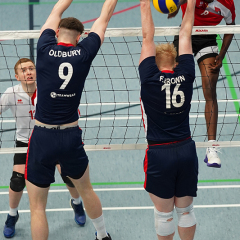 City of Edinburgh 3 v 0 City of Glasgow Ragazzi (20, 18, 23), SVA Men's John Syer Grand Prix Final, Institute of Sport and Exercise, University of Dundee, Sun 9th Feb 2020. © Michael McConville https://www.volleyballphotos.co.uk/2020/SCO/Cups/JSGP/Men/