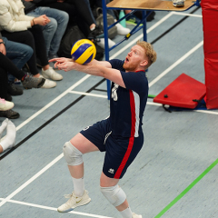 City of Edinburgh 3 v 0 City of Glasgow Ragazzi (20, 18, 23), SVA Men's John Syer Grand Prix Final, Institute of Sport and Exercise, University of Dundee, Sun 9th Feb 2020. © Michael McConville https://www.volleyballphotos.co.uk/2020/SCO/Cups/JSGP/Men/