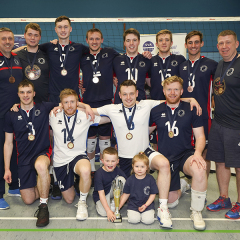 City of Edinburgh 3 v 0 City of Glasgow Ragazzi (20, 18, 23), SVA Men's John Syer Grand Prix Final, Institute of Sport and Exercise, University of Dundee, Sun 9th Feb 2020. © Michael McConville https://www.volleyballphotos.co.uk/2020/SCO/Cups/JSGP/Men/