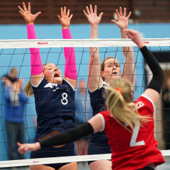 Su Ragazzi 0 v 3 City of Edinburgh (17, 18, 27), SVA Women's John Syer Grand Prix Final, Institute of Sport and Exercise, University of Dundee, Sun 9th Feb 2020. © Michael McConville https://www.volleyballphotos.co.uk/2020/SCO/Cups/JSGP/Women