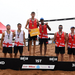 Beach Volleyball - UKBT Edinburgh Grand Slam
PORTOBELLO BEACH, EDINBURGH, SCOTLAND - 24 July 2022. (Photo by Lynne Marshall | www.volleyballphotos.co.uk)