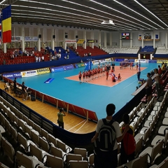 Romania 3  v 0 Great Britain (25-21, 25-17, 25-11), CEV Women's European League 2009, Pool B.  Sala Sporturilor Constanta, Constanta, Romania. Sat 6th June 2009.