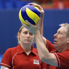 Romania 3  v 0 Great Britain (25-12, 25-23, 25-22), CEV Women's European League 2009, Pool B (ELW-34).  Sala Sporturilor Constanta, Constanta, Romania. Sat 7th June 2009.