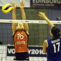 GBR 0 v 3 ROU (17-25, 13-25, 21-25), CEV Women's European League 2009 (ELW-38), Meadowbank Sport Centre, Edinburgh, Sun 14th June 2009