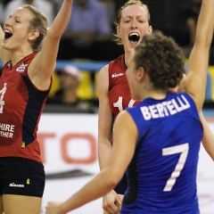 TUR 3 v 1 GBR (25-22, 23-25, 25-20, 25-22), CEV Women's European League 2009, Pool B (ELW-41), Mahmut Demir Spor Salonu, Suluova, Amasya, Turkey, Sat 20th June 2009