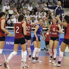 TUR 3 v 1 GBR (25-22, 23-25, 25-20, 25-22), CEV Women's European League 2009, Pool B (ELW-41), Mahmut Demir Spor Salonu, Suluova, Amasya, Turkey, Sat 20th June 2009