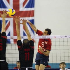 TUR 3 v 1 GBR (31-29, 25-27, 25-22, 25-19), CEV Men's European League 2009, Pool A (ELM-10), Mahmut Demir Spor Salonu, Suluova, Amasya, Turkey, Sun 21st June 2009