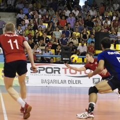 TUR 3 v 1 GBR (31-29, 25-27, 25-22, 25-19), CEV Men's European League 2009, Pool A (ELM-10), Mahmut Demir Spor Salonu, Suluova, Amasya, Turkey, Sun 21st June 2009