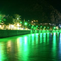 Views of Yesil River from Buyuk Amasya Hotel Buyuk Amasya Hotel, Amasya, Turkey, Fri 19th June 2009