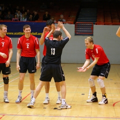 Scottish Volleyball Association Men's National Cup Semi-Final, City of Edinburgh 0 v 3 City of Glasgow Ragazzi (20-25, 18-25, 23-25), Kelvin Hall ISA, Glasgow, Sun 7th Mar 2010