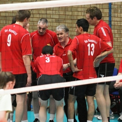 Scottish Volleyball Association Men's Plate Final, Sat 24th April 2010, Wishaw Sports Centre.
Grassmarket Jets 2 v 3 Su Ragazzi II (25-22, 25-21, 10-25, 22-25, 7-15)