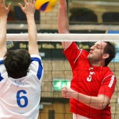 Scottish Volleyball Association Men's Plate Final, Sat 24th April 2010, Wishaw Sports Centre.
Grassmarket Jets 2 v 3 Su Ragazzi II (25-22, 25-21, 10-25, 22-25, 7-15)