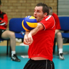 Scottish Volleyball Association Men's Plate Final, Sat 24th April 2010, Wishaw Sports Centre.
Grassmarket Jets 2 v 3 Su Ragazzi II (25-22, 25-21, 10-25, 22-25, 7-15)