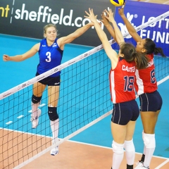 CEV Women's 2011 European Volleyball Championships, Round 2, Pool C, 2nd Leg, Great Britain 1 v 3 Israel (17-25, 12-25, 25-19, 22-25), Ponds Forge, Sheffield, Saturday 29th May 2010.