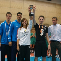 Sainsbury's UK Schools Games, Volleyball Presentation Parade, Sun 5th Sep 2010, Northumbria University Sport Central, Newcastle