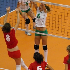 Sainsbury's UK Schools Games, Volleyball, Northern Ireland v England Central (Girls), Sat 4th Sep 2010, Northumbria University Sport Central, Newcastle