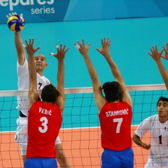 Mexico 0 v 3 Serbia [21, 11, 14], 2011 London Volleyball International Invitational, Earl's Court, London, 20th-24th July 2011