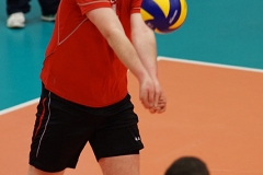 Scottish Volleyball Association, Men's Plate Final, South Ayrshire II 0 v 3 Su Ragazzi II (18, 23, 15), University of Edinburgh, Centre for Sport and Exercise, 18 April 2015. © Michael McConville