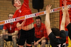 Scottish Volleyball Association, Men's Plate Final, South Ayrshire II 0 v 3 Su Ragazzi II (18, 23, 15), University of Edinburgh, Centre for Sport and Exercise, 18 April 2015. © Michael McConville