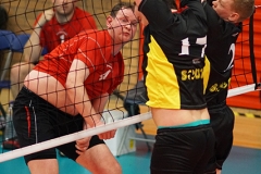 Scottish Volleyball Association, Men's Plate Final, 
South Ayrshire II 0 v 3 Su Ragazzi II (18, 23, 15), 
University of Edinburgh, Centre for Sport and Exercise, 18 April 2015. © Michael McConville