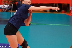 Su Ragazzi II 1 v 3 Caledonia West (19-25, 25-22, 23-25, 17-25), Women's Plate Final, University of Edinburgh Centre for Sport and Exercise, Sat 16 Apr 2016. © Michael McConville http://www.volleyballphotos.co.uk/2016/SCO/Cups/Womens-Plate-Final