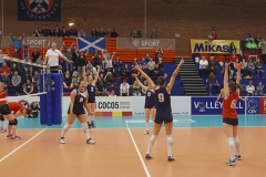 City of Edinburgh 3 v 1 Su Ragazzi (25-23, 25-22, 13-25, 25-17), Women's Cup Final, University of Edinburgh Centre for Sport and Exercise, Sun 17 Apr 2016. © Michael McConville  http://www.volleyballphotos.co.uk/2016/SCO/Cups/Womens-Final