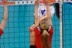 FAR v LUX, CEV 2016 European Championships - U19 Women's Finals, University of Edinburgh Centre for Sport and Exercise, Fri 1 Apr 2016. © Michael McConville http://www.volleyballphotos.co.uk/2016/CEVFIVB/SCD-U19W/NIR-CYP