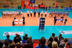 SCO 3 v 0 NIR (13, 7, 10), CEV 2016 European Championships - U19 Women's Finals, University of Edinburgh Centre for Sport and Exercise, Fri 1 Apr 2016. © Michael McConville http://www.volleyballphotos.co.uk/2016/CEVFIVB/SCD-U19W/SCO-NIR