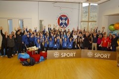 Civic Reception, CEV 2016 European Championships - U19 Women's Finals, University of Edinburgh Centre for Sport and Exercise, Sun 3 Apr 2016. © Michael McConville http://www.volleyballphotos.co.uk/2016/CEVFIVB/SCD-U19W/Ceremony