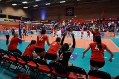 Su Ragazzi 3 v 0 University of Edinburgh (12, 23, 20), 2018 Women's Scottish Cup Final, University of Edinburgh Centre for Sport and Exercise, Sat 21st Apr 2018. © Michael McConville  https://www.volleyballphotos.co.uk/2018/SCO/Cups/2018-04-21-Womens-Cup-Final