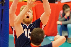 City of Glasgow Ragazzi 1 v 3 City of Edinburgh (23-25, 23-25, 25-22, 22-25), 2019 Men's Scottish Cup Final, University of Edinburgh Centre for Sport and Exercise, Sat 13th Apr 2019. © Michael McConville. Action photos available at: https://www.volleyballphotos.co.uk/2019-Galleries/SCO/National-Cups/2019-04-13-Mens-Cup-Final