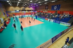 City of Glasgow Ragazzi 1 v 3 City of Edinburgh (23-25, 23-25, 25-22, 22-25), 2019 Men's Scottish Cup Final, University of Edinburgh Centre for Sport and Exercise, Sat 13th Apr 2019. © Michael McConville. Action photos available at: https://www.volleyballphotos.co.uk/2019-Galleries/SCO/National-Cups/2019-04-13-Mens-Cup-Final