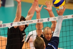 Glasgow Mets 3 v 0 Lenzie (25-21, 25-22, 29-27), 2019 Men's Scottish Plate Final, University of Edinburgh Centre for Sport and Exercise, Sat 13th Apr 2019. © Michael McConville. View more photos at: https://www.volleyballphotos.co.uk/2019-Galleries/SCO/National-Cups/2019-04-13-Mens-Plate-Final