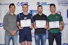 Glasgow Mets 3 v 0 Lenzie (25-21, 25-22, 29-27), 2019 Men's Scottish Plate Final, University of Edinburgh Centre for Sport and Exercise, Sat 13th Apr 2019. © Michael McConville. View more photos at: https://www.volleyballphotos.co.uk/2019-Galleries/SCO/National-Cups/2019-04-13-Mens-Plate-Final