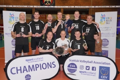 Glasgow Mets 3 v 0 Lenzie (25-21, 25-22, 29-27), 2019 Men's Scottish Plate Final, University of Edinburgh Centre for Sport and Exercise, Sat 13th Apr 2019. © Michael McConville. View more photos at: https://www.volleyballphotos.co.uk/2019-Galleries/SCO/National-Cups/2019-04-13-Mens-Plate-Final