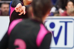 Caledonia West 1 v 2 City of Edinburgh (13-25, 25-23, 4-15), 2019 U18 Girls Scottish Cup Final, University of Edinburgh Centre for Sport and Exercise, Sun 14th Apr 2019. © Michael McConville  https://www.volleyballphotos.co.uk/2019-Galleries/SCO/Junior-SVL/2019-04-14-Girls-U18