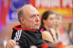 Caledonia West 1 v 2 City of Edinburgh (13-25, 25-23, 4-15), 2019 U18 Girls Scottish Cup Final, University of Edinburgh Centre for Sport and Exercise, Sun 14th Apr 2019. © Michael McConville  https://www.volleyballphotos.co.uk/2019-Galleries/SCO/Junior-SVL/2019-04-14-Girls-U18