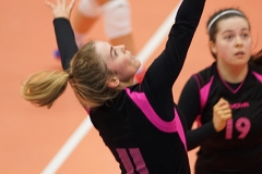 Caledonia West 1 v 2 City of Edinburgh (13-25, 25-23, 4-15), 2019 U18 Girls Scottish Cup Final, University of Edinburgh Centre for Sport and Exercise, Sun 14th Apr 2019. © Michael McConville  https://www.volleyballphotos.co.uk/2019-Galleries/SCO/Junior-SVL/2019-04-14-Girls-U18