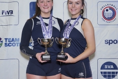 Caledonia West 1 v 2 City of Edinburgh (13-25, 25-23, 4-15), 2019 U18 Girls Scottish Cup Final, University of Edinburgh Centre for Sport and Exercise, Sun 14th Apr 2019. 
© Michael McConville  
https://www.volleyballphotos.co.uk/2019-Galleries/SCO/Junior-SVL/2019-04-14-Girls-U18